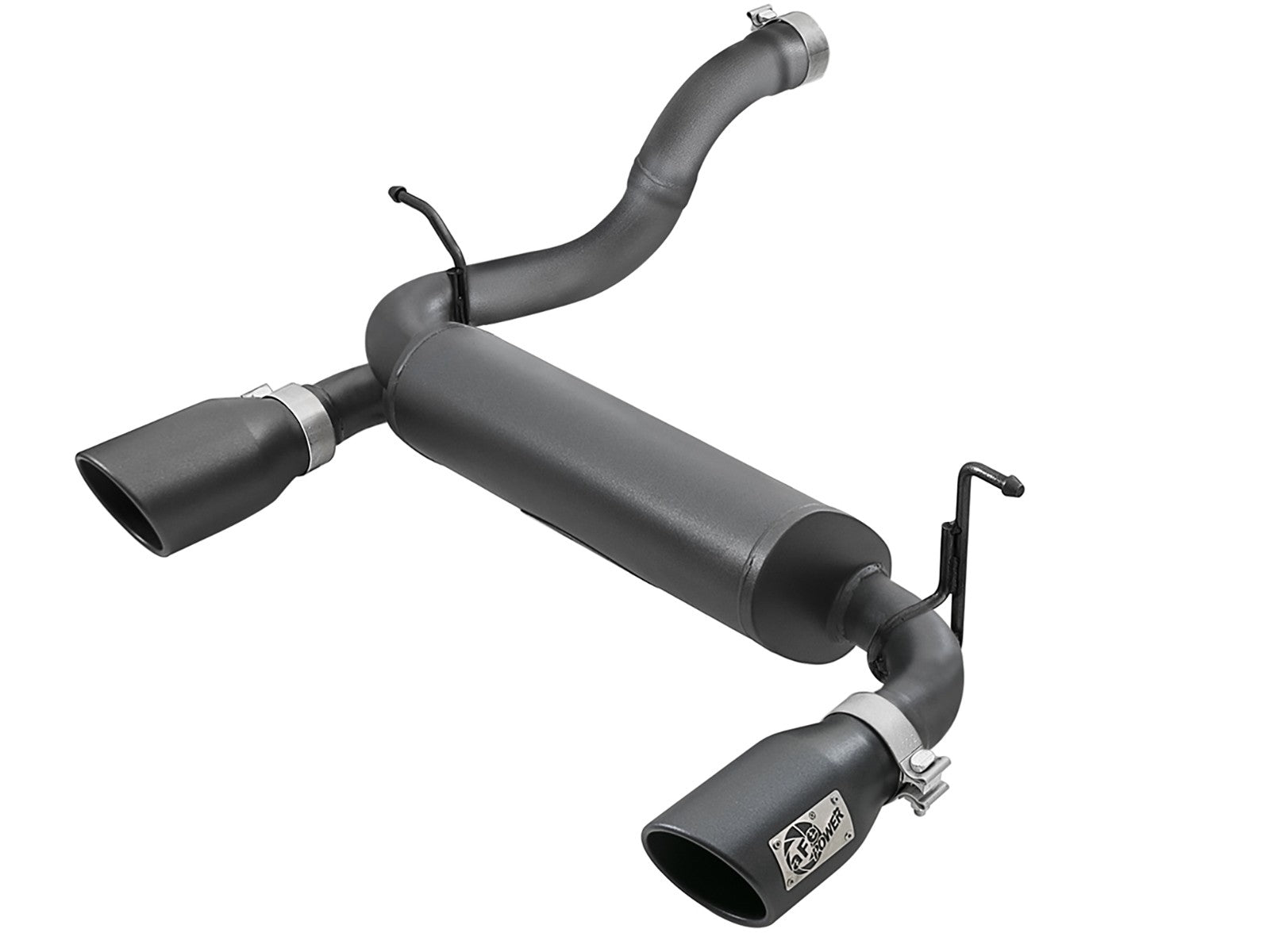 aFe Rebel Series 2.5in 409 SS Axle-Back Exhaust w/ Black Tips Jeep Wrangler (JL) V6 3.6L