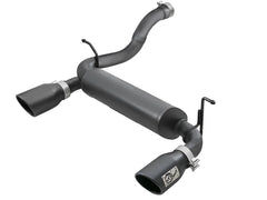 aFe Rebel Series 2.5in 409 SS Axle-Back Exhaust w/ Black Tips Jeep Wrangler (JL) V6 3.6L