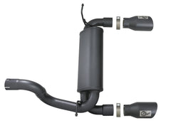 aFe Rebel Series 2.5in 409 SS Axle-Back Exhaust w/ Black Tips Jeep Wrangler (JL) V6 3.6L