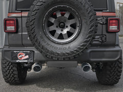 aFe Rebel Series 2.5in 409 SS Axle-Back Exhaust w/ Black Tips Jeep Wrangler (JL) V6 3.6L
