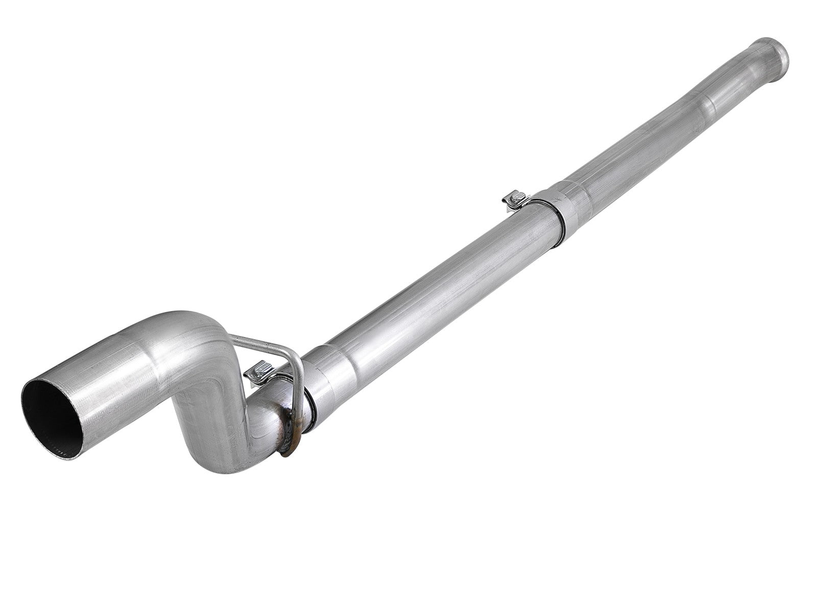 aFe MACH Force-Xp 2-1/2in 409 Stainless Steel Mid-Pipe w/Resonator Delete Jeep Wrangler JL 3.6L