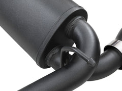 aFe Rebel Series 409 Stainless Steel Cat-Back Exhaust Jeep Wrangler JL 2.0L (t) - Black Tip