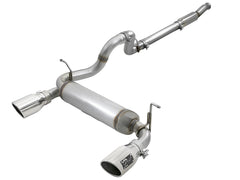 aFe Rebel Series 409 Stainless Steel Cat-Back Exhaust Polished Tip Jeep Wrangler JL 2.0L (t)