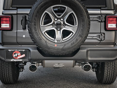 aFe Rebel Series 409 Stainless Steel Cat-Back Exhaust Polished Tip Jeep Wrangler JL 2.0L (t)