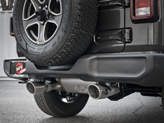 aFe Rebel Series 409 Stainless Steel Cat-Back Exhaust Polished Tip Jeep Wrangler JL 2.0L (t)