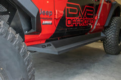 DV8 Offroad Plated Side Step Slider 2018-2023 Jeep JL 4-Door