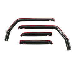 Westin Wade In-Channel Wind Deflector 72-51499 - Smoke Finish, 4-Piece Set, Sleek Aerodynamic Design