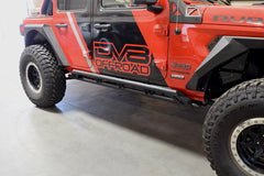 DV8 Offroad Tubular Rock Slider Step with Plated End Caps