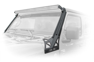 DV8 Offroad Picatinny Rail A-Pillar Pod LED Light Mount  2018-2023 JEEP JL & 2020-2023 JT