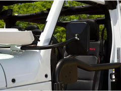 Rugged Ridge Rectangular Trail Mirror Kit  18-23 Jeep Wrangler JL/JT