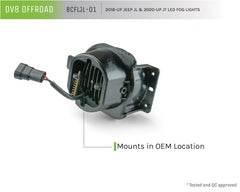 DV8 Offroad LED Fog Lights 18+ Jeep JL