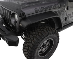 Bushwacker Jeep Wrangler Flat Style Flares 4pc - Black