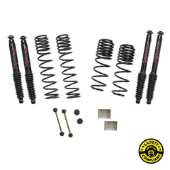 Skyjacker 1-1.5 in. Dual Rate-Long Travel Lift Kit System with Black MAX Shocks Wrangler JL 4-Door Rubicon 4WD