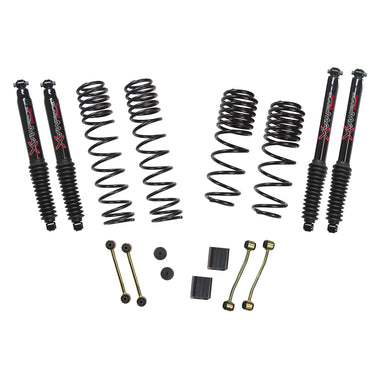 Skyjacker 2.5 in. Dual Rate-Long Travel Lift Kit System with Black MAX Shocks Wrangler JL Diesel 4-Door Rubicon 4WD