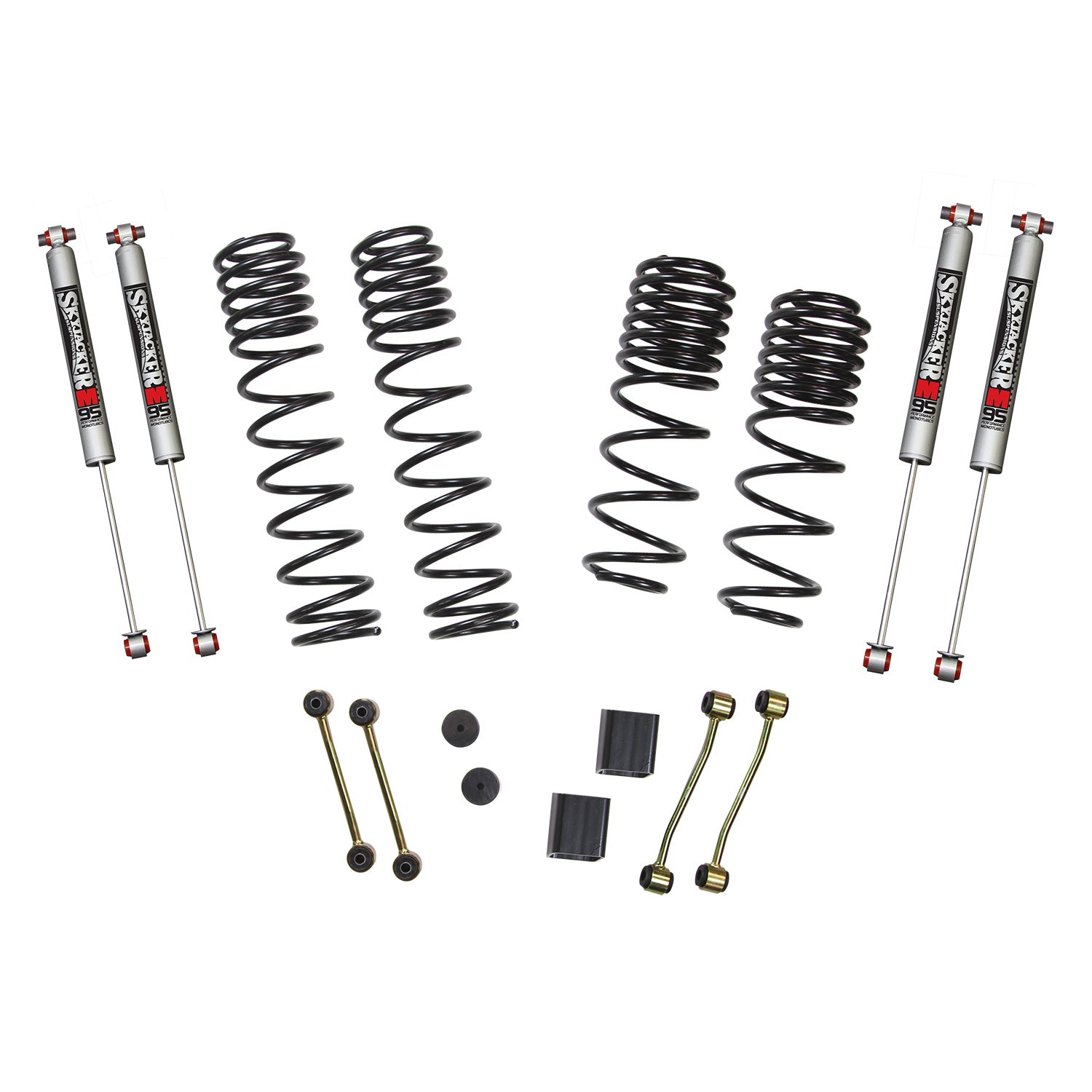 Skyjacker 2.5 in. Dual Rate-Long Travel Lift Kit System with M95 Shocks Wrangler JL Diesel 4-Door Rubicon 4WD