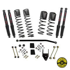 Skyjacker 3.5 in. Dual Rate-Long Travel Lift Kit System with Black MAX Shocks Wrangler JL 2-Door Rubicon 4WD