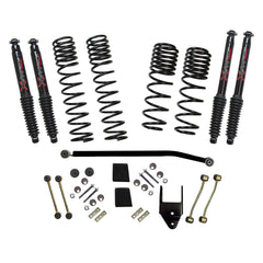 Skyjacker 3.5-4 in. Dual Rate-Long Travel Lift Kit System with Black MAX Shocks Wrangler JL Diesel 4-Door 4WD