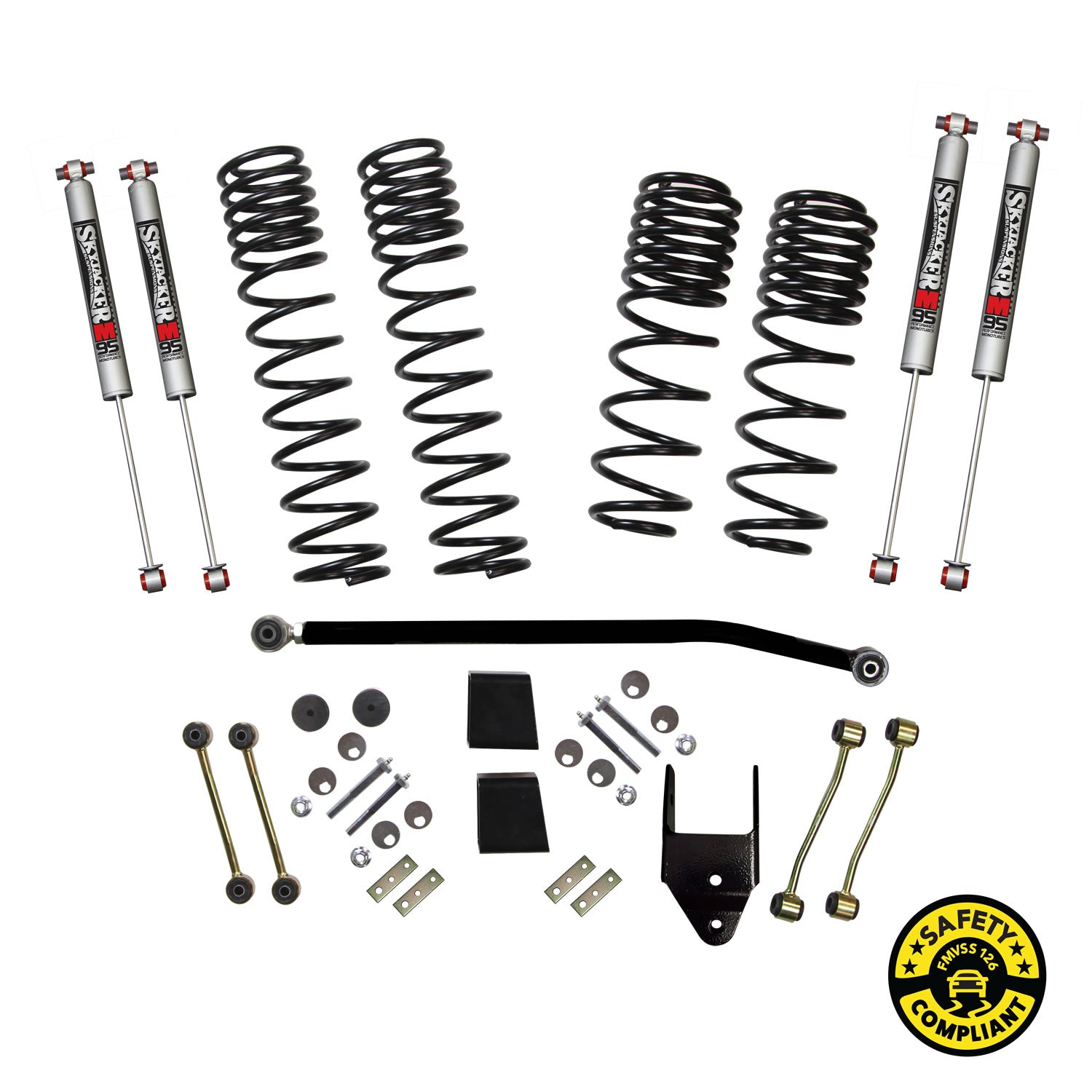 Skyjacker 3.5-4 in. Dual Rate-Long Travel Lift Kit System with M95 Shocks Wrangler JL 4-Door 4WD