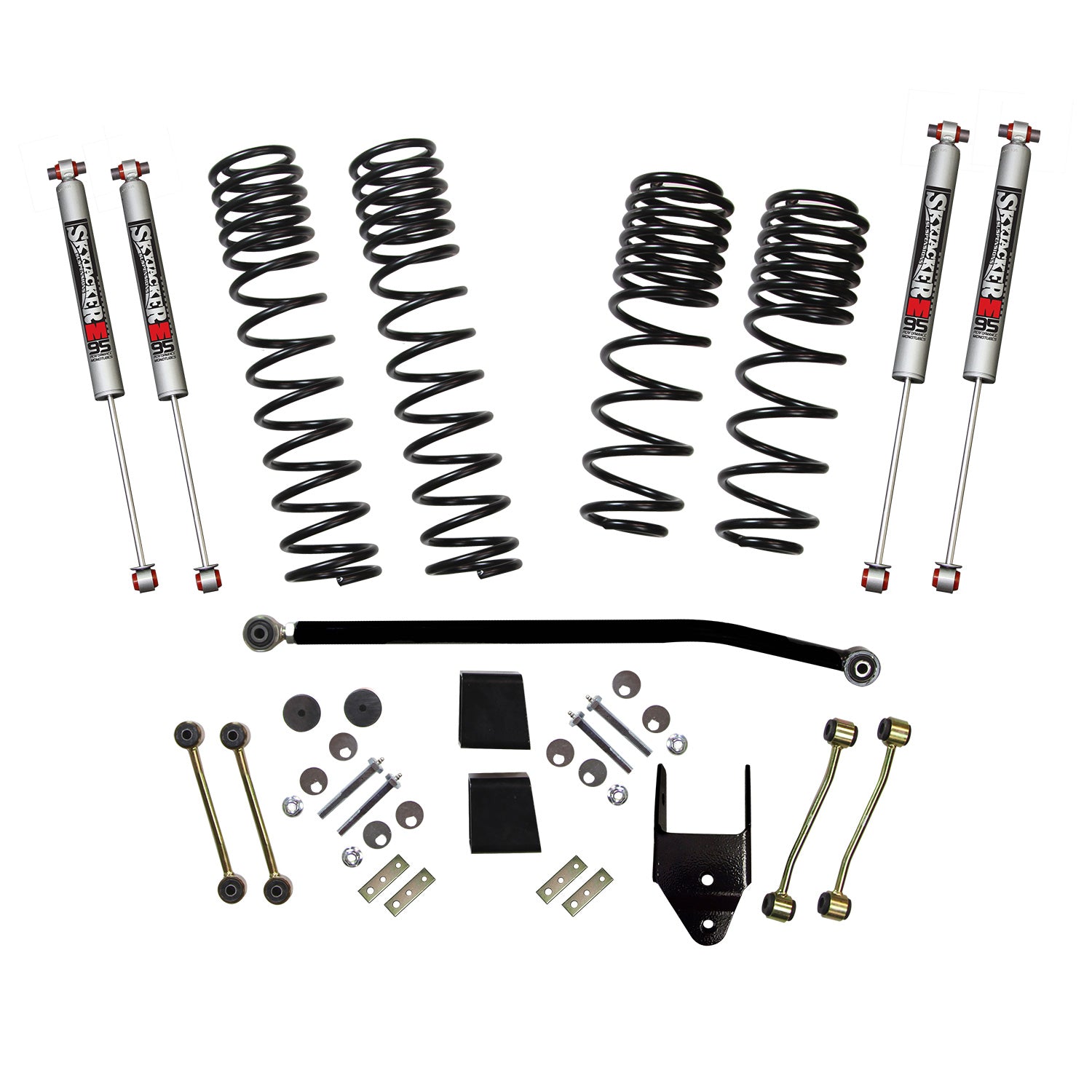 Skyjacker 3.5-4 in. Dual Rate-Long Travel Lift Kit System with M95 Shocks Wrangler JL Diesel 4-Door Rubicon 4WD