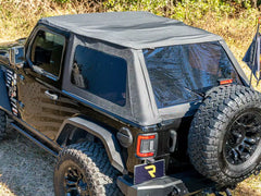 Rugged Ridge Voyager Soft Top with Tinted Windows; Black Diamond Cloth  JL 2-Door