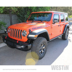 Westin Wade Deflectors Jeep Wrangler - Side View, Smoke Tint, Easy Installation, Aerodynamic