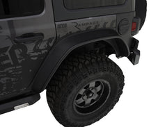 Bushwacker Jeep Wrangler Flat Style Flares 4pc - Black