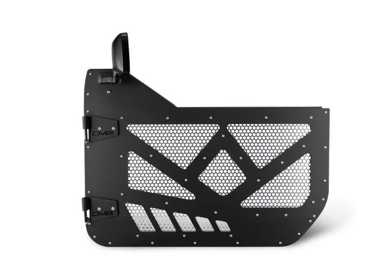 DV8 Aluminum Half Doors with Perforated Mesh Front Includes Mirrors Jeep JL / JT