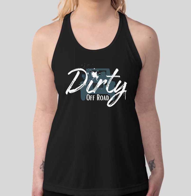 Dirty Off Road Racerback Performance Tank
