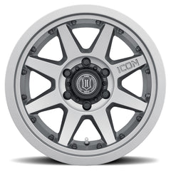 ICON Rebound Pro 17x8.5 5x5 -6mm Offset 4.5in BS 71.5mm Bore Titanium Wheel