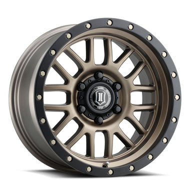 ICON Alpha 17x8.5 5x5 0mm Offset 4.75in BS 71.5mm Bore Bronze Wheel