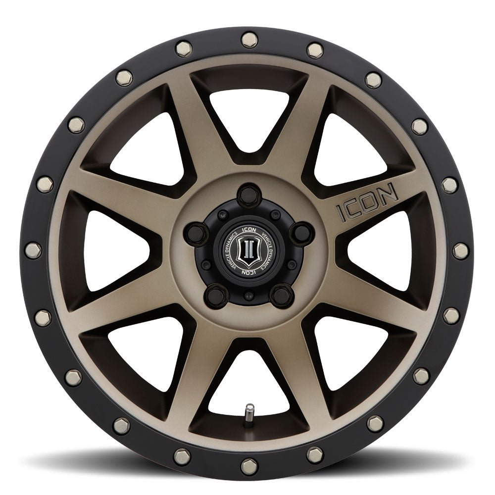 ICON Rebound 17x8.5 5x5 -6mm Offset 4.5in BS 71.5mm Bore Bronze Wheel
