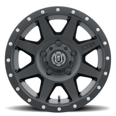 ICON Rebound 18x9 5x5 -12mm Offset 4.5in BS 71.5mm Bore Satin Black Wheel