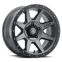 ICON Rebound 17x8.5 5x5 -6mm Offset 4.5in BS 71.5mm Bore Titanium Wheel