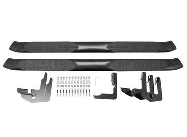 Westin PRO TRAXX 5 Oval Nerf Step Bars Textured Black - 2018 - 2023 Jeep Wrangler JL Unlimited