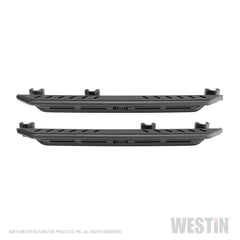 Westin Snyper Triple Tube Rock Rail Steps Textured Black  2018-2023 Jeep	Wrangler JL Unlimited