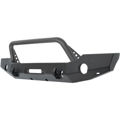 Westin WJ2 Full Width Front Bumper with Bull Bar Textured Black  2018- 2023 Jeep Wrangler JL