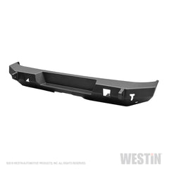 Westin Rear Bumper - Textured Black - 2018 - 2023 Jeep Wrangler JL (W/O Sensors)
