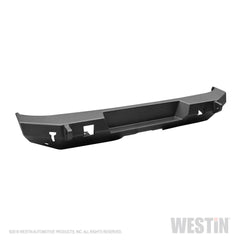 Westin Rear Bumper - Textured Black - 2018 - 2023 Jeep Wrangler JL (W/O Sensors)