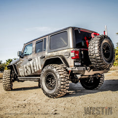 Westin Rear Bumper - Textured Black - 2018 - 2023 Jeep Wrangler JL (W/O Sensors)