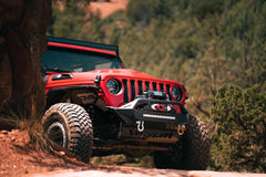 DV8 Offroad Front Bumper w/ Bull Bar 2018+ Jeep Wrangler JL