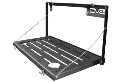 DV8 Jeep JL Tailgate Mounted Table (Trail Table) - Black | TTJL-01